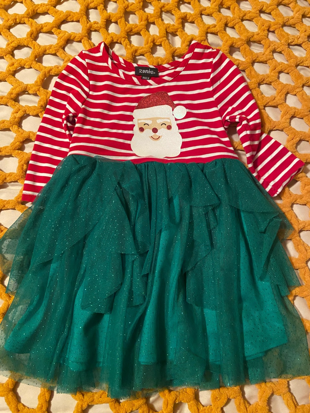 Zunie Red and White Striped Santa Dress